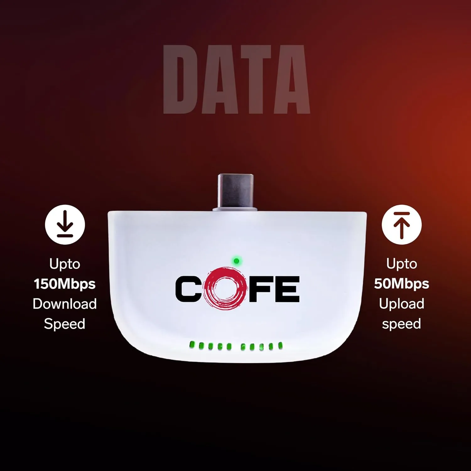 Cofe Type-C Dongle with SIM Support CF-021 UFC view 2